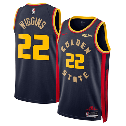 Andrew Wiggins Golden State Warriors 2024-2025 City Edition Swingman Player Navy Jersey