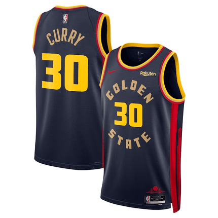 Stephen Curry Golden State Warriors 2024-2025 City Edition Swingman Player Navy Jersey