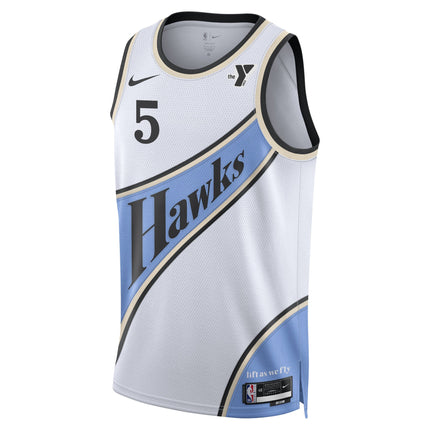 Dyson Daniels Atlanta Hawks 2024-2025 City Jersey - White