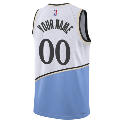 Custom Name Atlanta Hawks 2024-2025 City Jersey - White