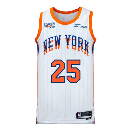 Mikal Bridges New York Knicks 2025 City Edition Swingman Jersey - White