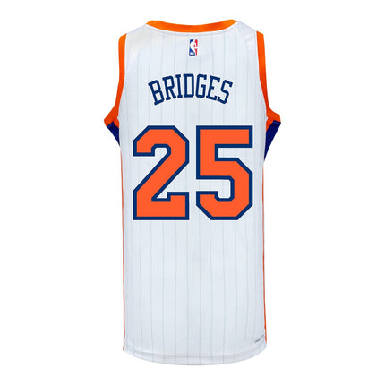Mikal Bridges New York Knicks 2025 City Edition Swingman Jersey - White