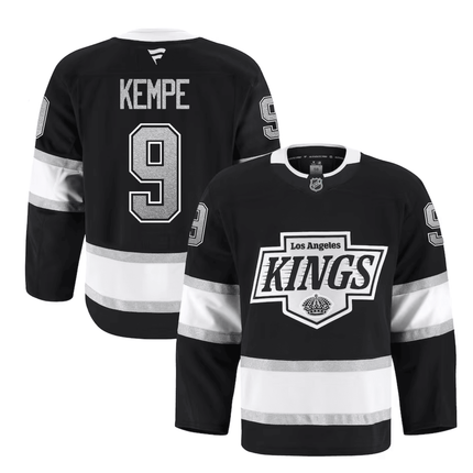 Adrian Kempe Los Angeles Kings 2025 Pro Home Jersey - Black