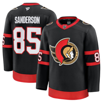 Sanderson Ottawa Senators 2025 Premium Home Jersey - Black