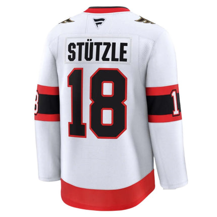 Stutzle Ottawa Senators 2025 Premium Away Jersey - White