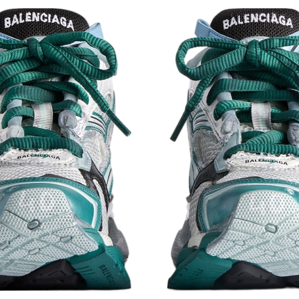 Men's Balenciaga Runner White Green Blue Shoes