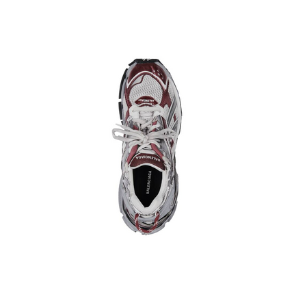 Men's Balenciaga Runner Trainers Sneaker In Dark Red Grey