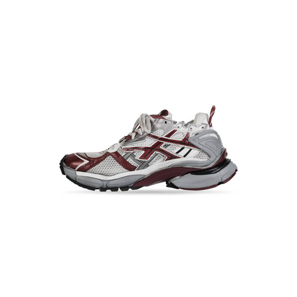 Men's Balenciaga Runner Trainers Sneaker In Dark Red Grey