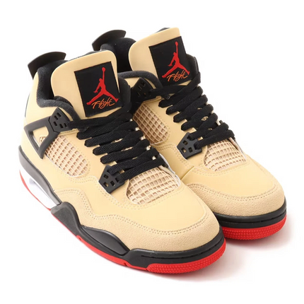 Men's Nike Air Jordan 4 Sesame Black Shoes