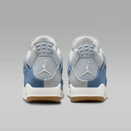Men's Nike Air Jordan 4 Denim Worn Blue Shoes