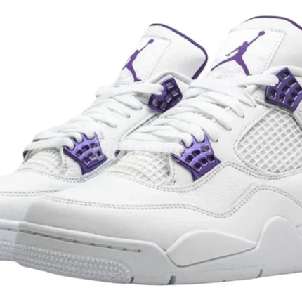 Men's Nike Air Jordan 4 Retro Metallic Purple Shoes