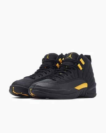 Men's Nike Air Jordan 12 Black Taxi Shoes