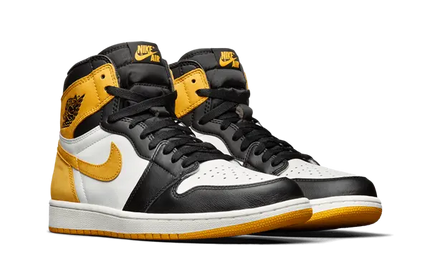 Men's Nike Air Jordan 1 High Yellow Ochre Shoes