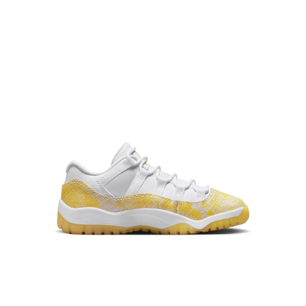 Men's Air Jordan 11  Yellow Snakeskin Shoes